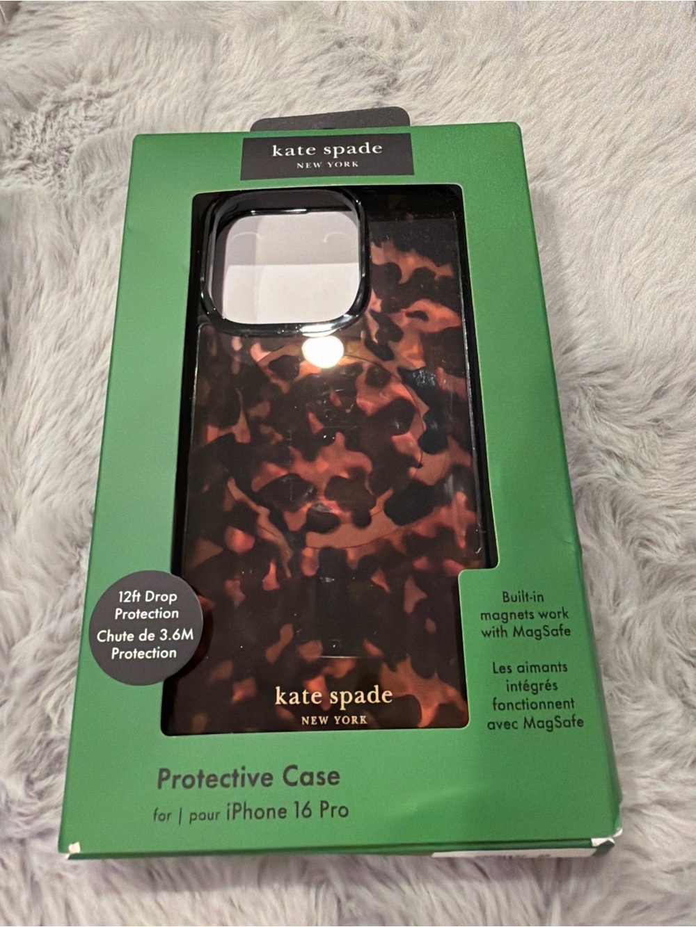 kate spade Tortoiseshell Brown & Black iPhone Case